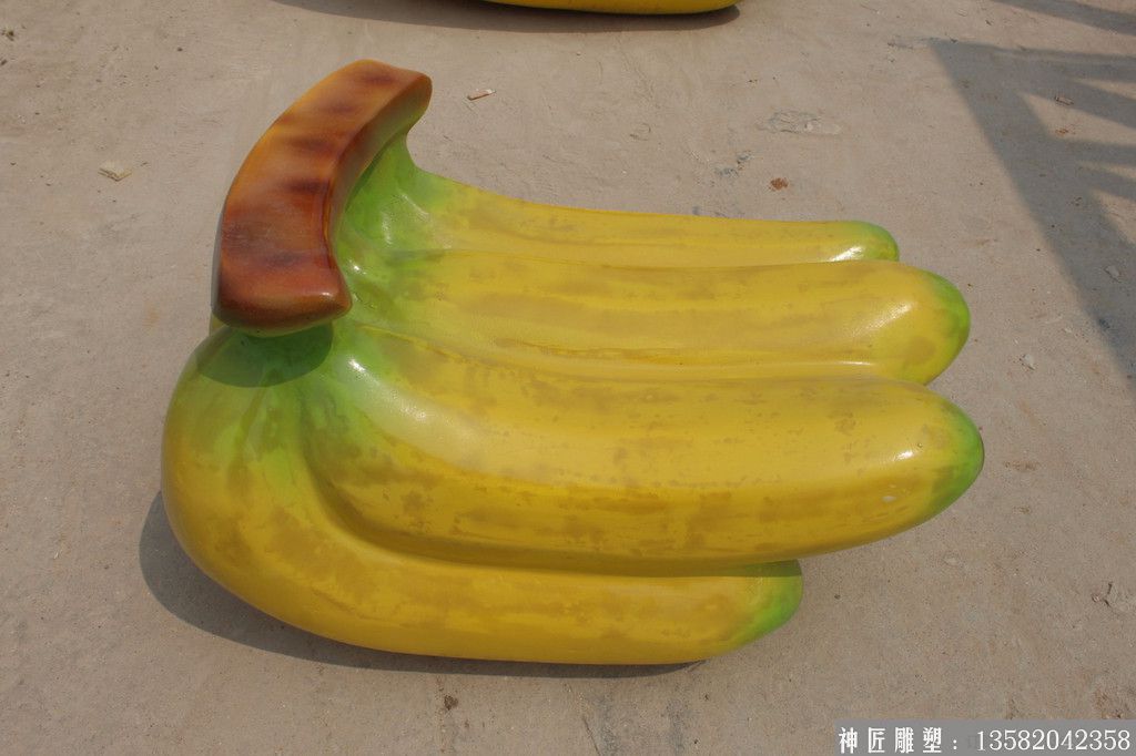 玻璃钢香蕉雕塑厂家 玻璃钢水果雕塑